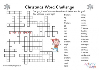 Christmas Word Challenge