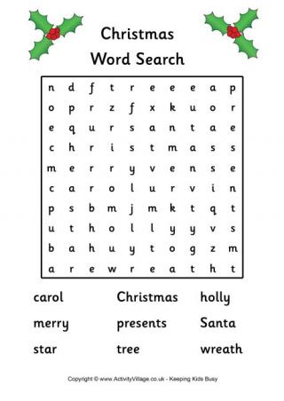 Christmas Word Search 3