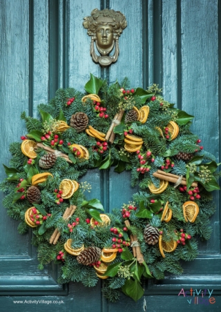 Christmas Wreath Poster 3