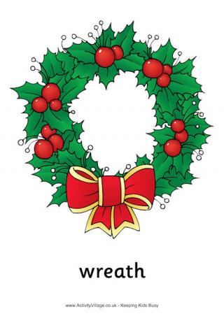 Christmas Wreath Poster