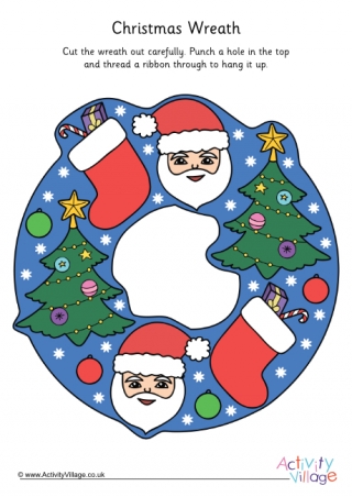 Christmas Wreath Printable 