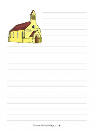 Church Writing Paper