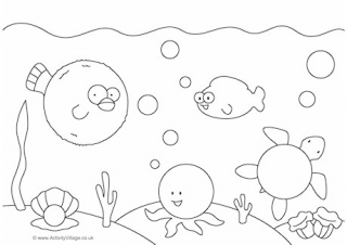 Circles Colouring Page