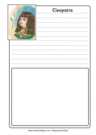 Cleopatra Notebooking Page