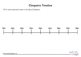 Cleopatra Timeline Worksheet