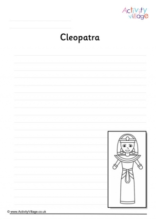 Cleopatra Writing Page