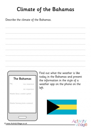 Climate of Bahamas Worksheet