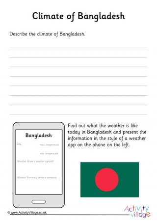 Climate Of Bangladesh Worksheet