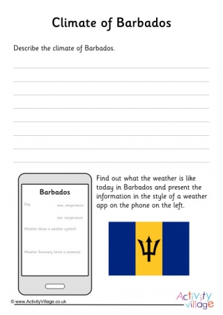 Climate Of Barbados Worksheet