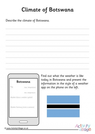 Climate Of Botswana Worksheet