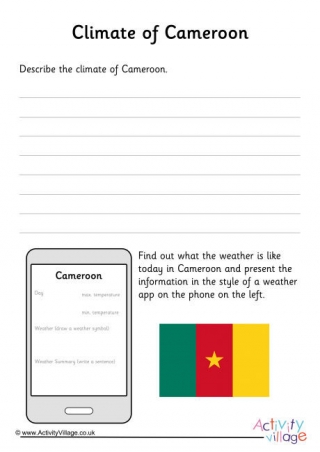 Climate Of Cameroon Worksheet