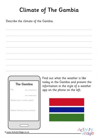 Climate Of Gambia Worksheet