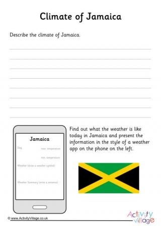 Climate Of Jamaica Worksheet