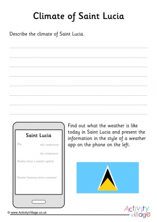 Climate Of Saint Lucia Worksheet