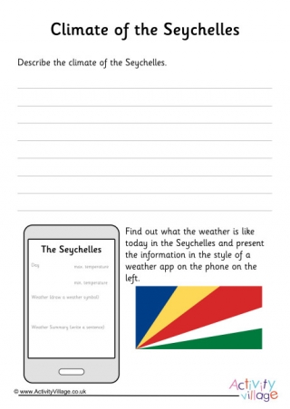 Climate Of Seychelles Worksheet