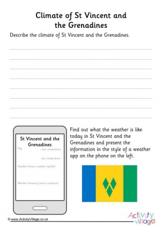 Climate Of St Vincent And The Grenadines Worksheet
