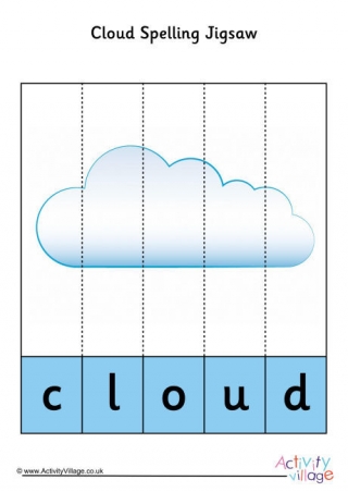 Cloud Spelling Jigsaw