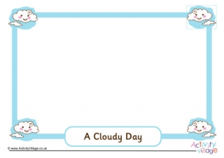 Cloudy Day Picture Frame