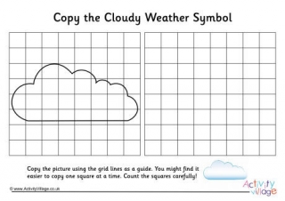 Cloudy Weather Symbol Grid Copy
