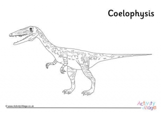 Coelophysis Colouring Page