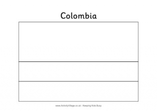 Colombia Colouring Flag