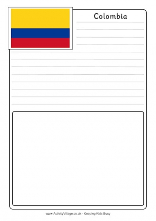 Download Colombia Flag Printables
