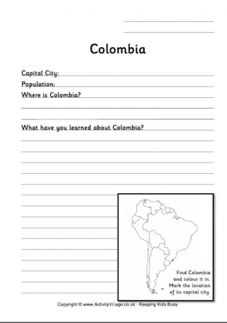 Colombia Worksheet