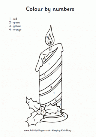 Candle Colour By Numbers
