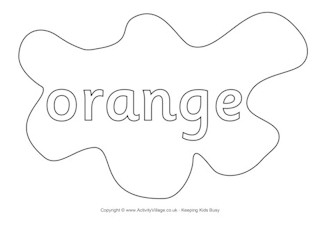 Colour Colouring Pages - Splats