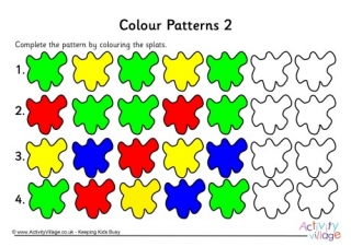 Colour Patterns Worksheet 2