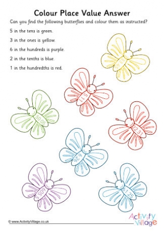 Colour Place Value 5