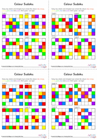 Colour Sudoku 6x6 Pack