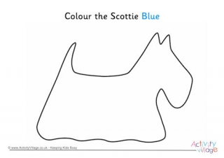 Colour the Scottie blue