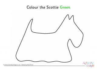 Colour the Scottie Green