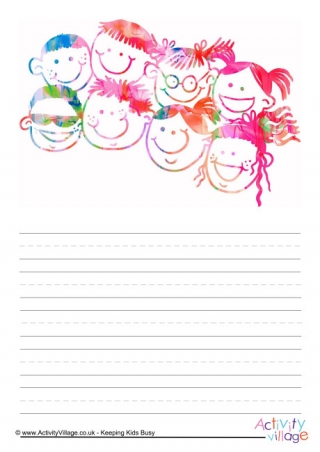 Colourful Children Story Paper