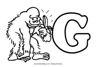 Colouring alphabet G