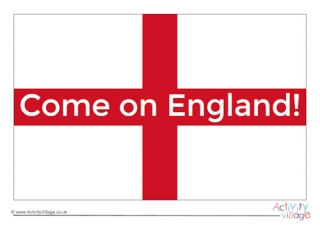 Come On England Flag