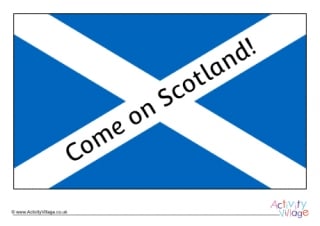 Come on Scotland Flag