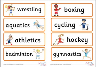 Commonwealth Games Sports Words