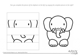 Complete the Elephant Puzzle