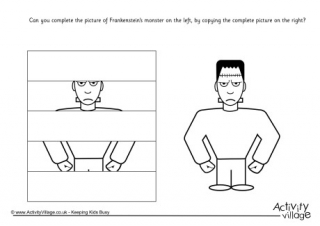 Complete the Frankenstein Monster Puzzle