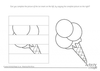 Complete The Ice Cream Puzzle