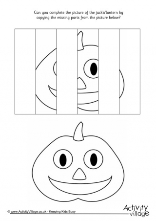 Complete the Jack O' Lantern Puzzle