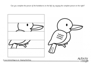 Complete The Kookaburra Picture Puzzle