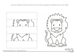 Complete the Lion Puzzle
