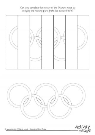Complete the Olympic Rings Puzzle