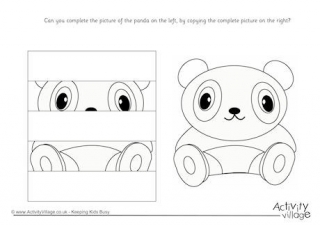 Complete The Panda Puzzle