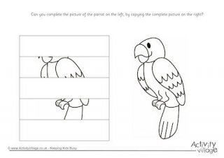 Complete The Parrot Puzzle