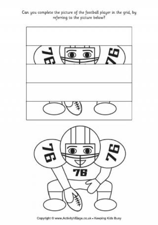 Complete the American Football Player Puzzle