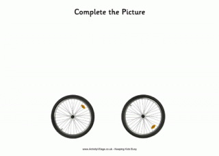 Complete the Picture - Bicycle Wheels